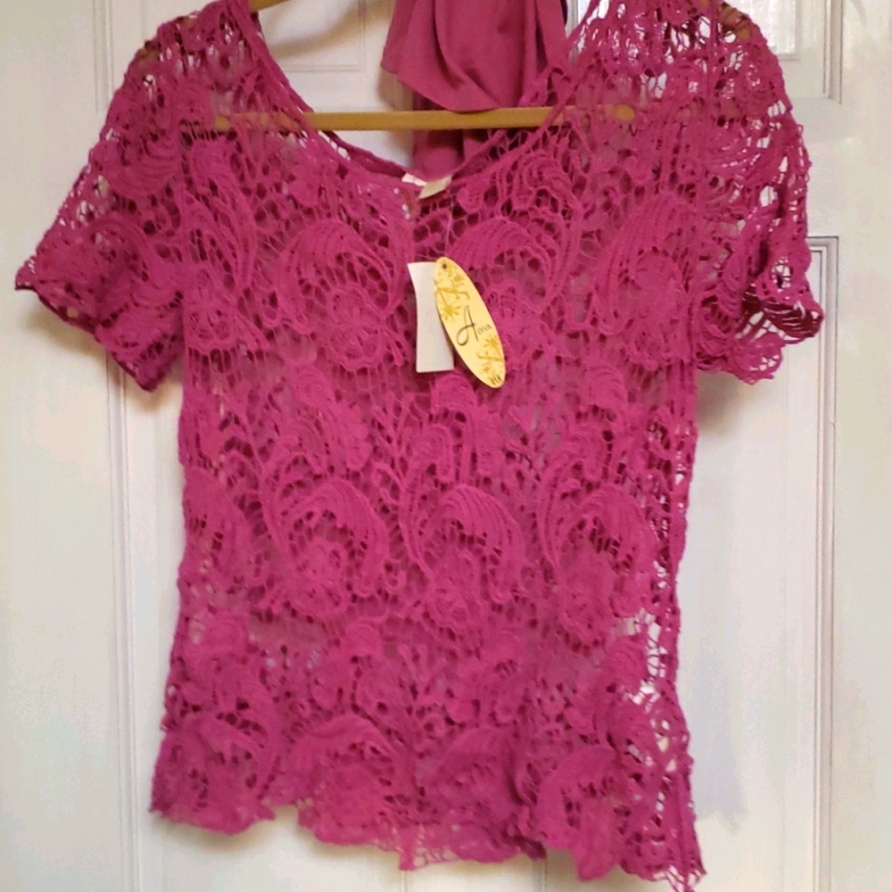 Fuscia Top Size L